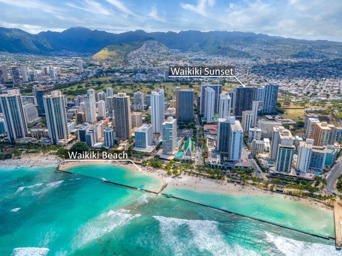 Waikiki Sunset Mountain View Near Beach With Parking โฮโนลูลู ภายนอก รูปภาพ